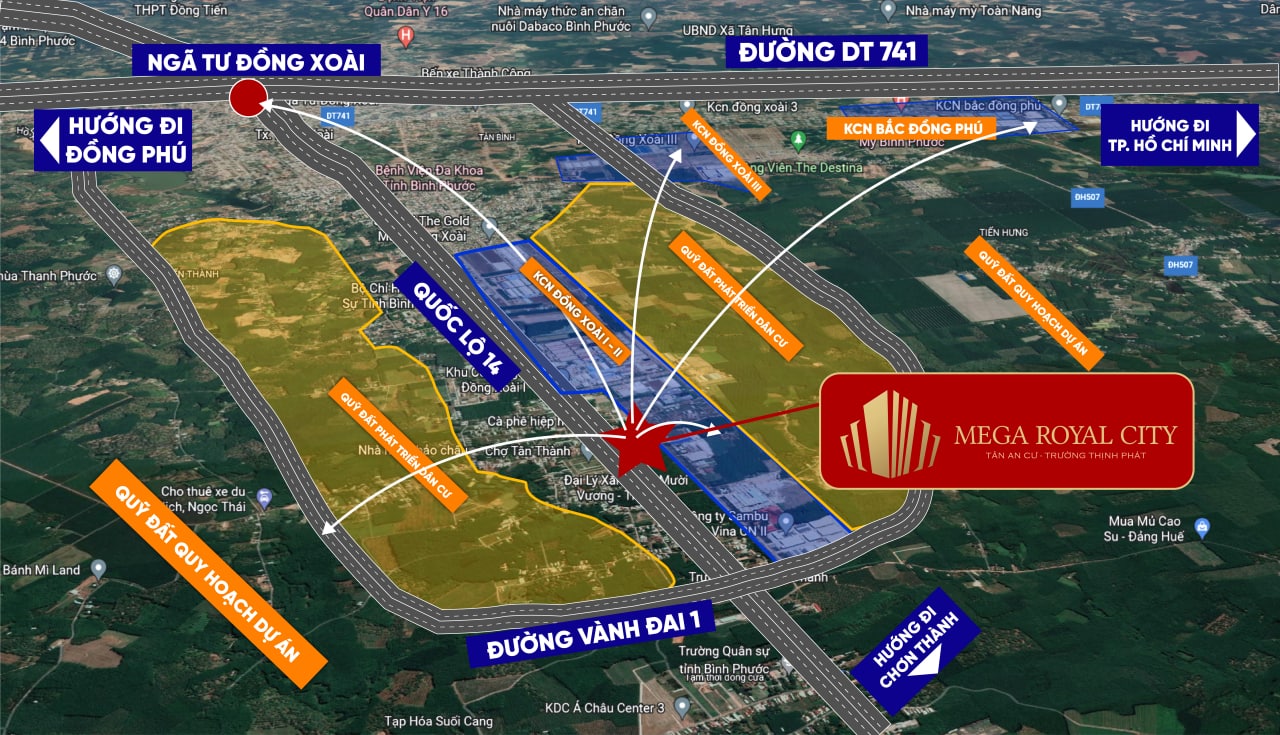 vị trí mega royal city